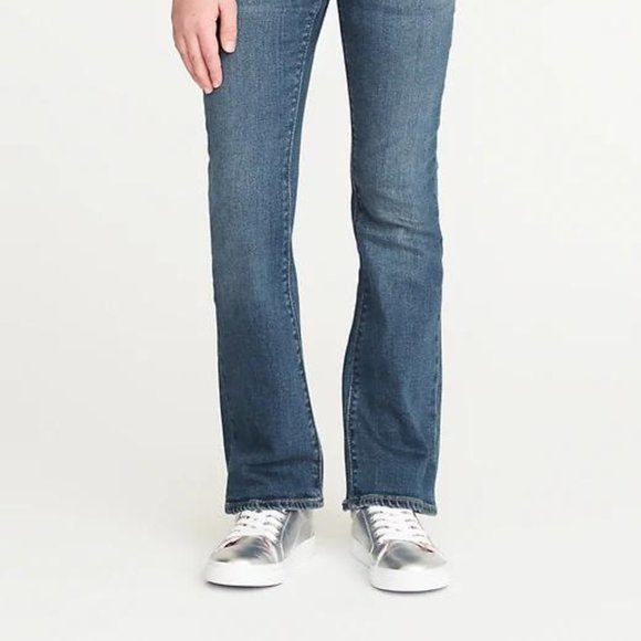 Old Navy Medium-Wash Boot-Cut Jeans for Girls - Picture 2 of 6
